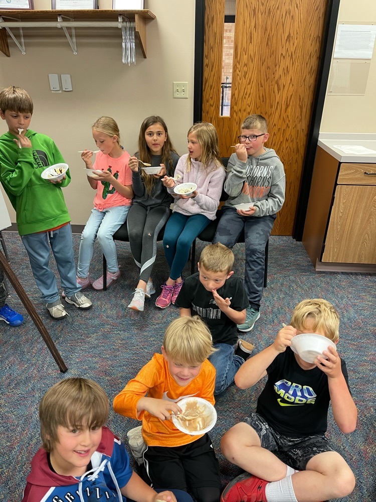 We celebrated these 56 students who went above and beyond in their reading steps this year. The ice cream sundaes were awesome. Keep reading!