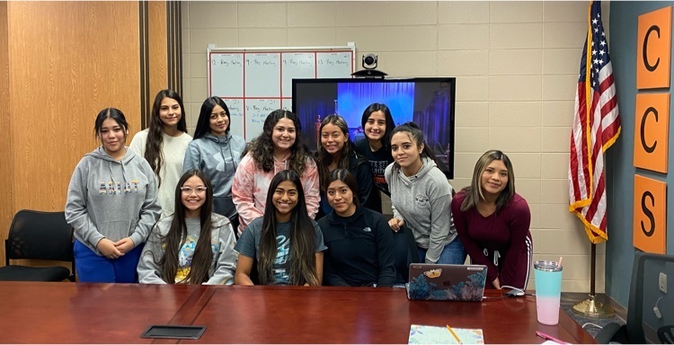 This motivated group of young ladies virtually attended the Hispanic Summit today. They are enthusiastic about college and future goals!